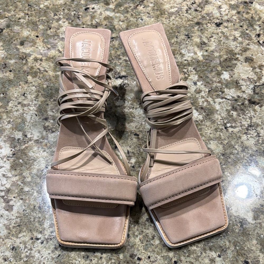 Jacquemus ankle strap shoes
